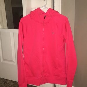 Neon pink under armor hoodie